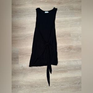 Gillia Black Mini Dress with tie front detail